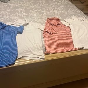Boys med 10-12 golf shirts stripped